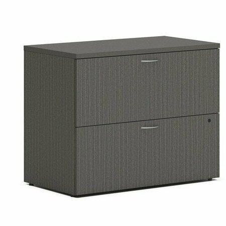 THE HON CO Lateral File, 2-Drawer, Removable Top, 36inx20inx29in, Slate Teak HONLLF3620L2LS1